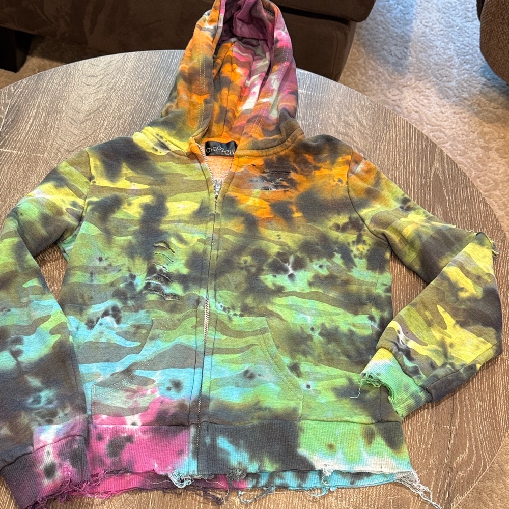 Vibrant Tie-Dye Kids Hoodie